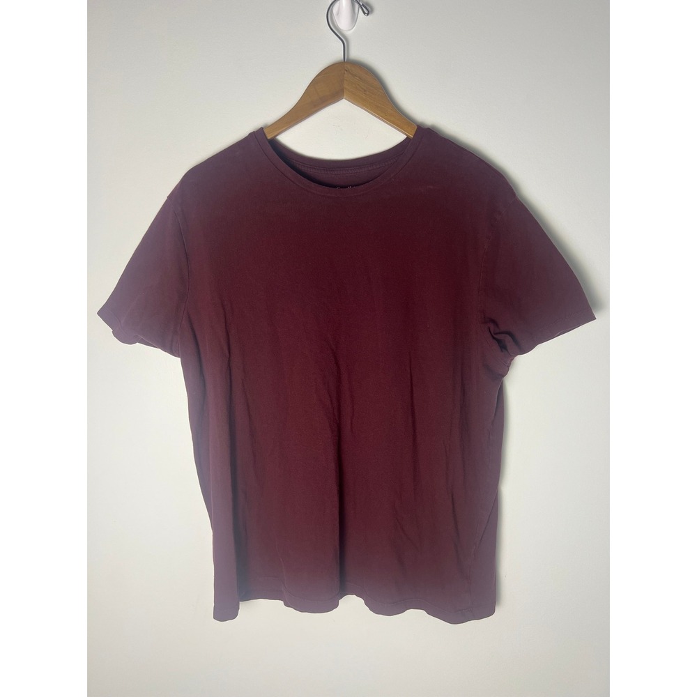 Goodfellow & Co Lyndale Tee Mens XL Maroon Burgundy Short Sleeve Cotton T-Shirt